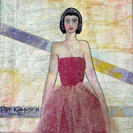 Pat Kumicich - Girl in Red Dress